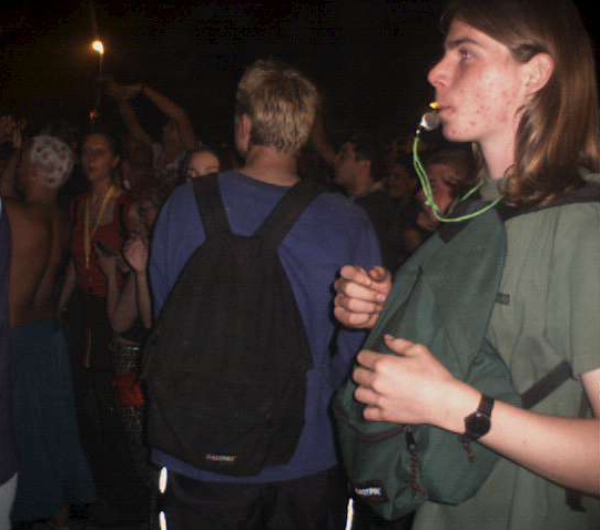 Photo aus Berlin vom 21.07.2001 von der Nacht nach der Loveparade