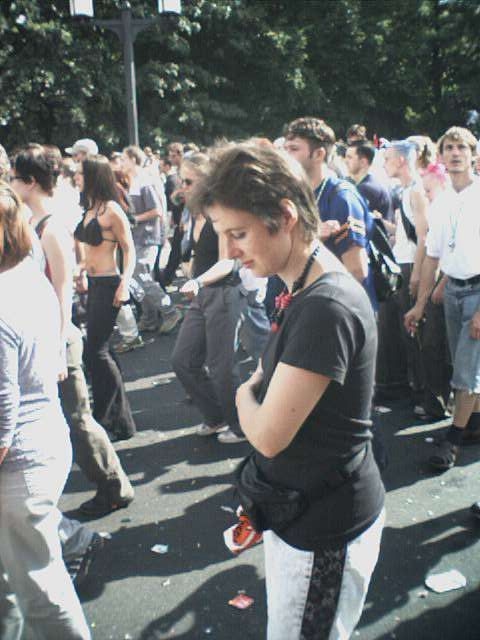 Photo vom Abend der Loveparade in Berlin am 21.07.2001